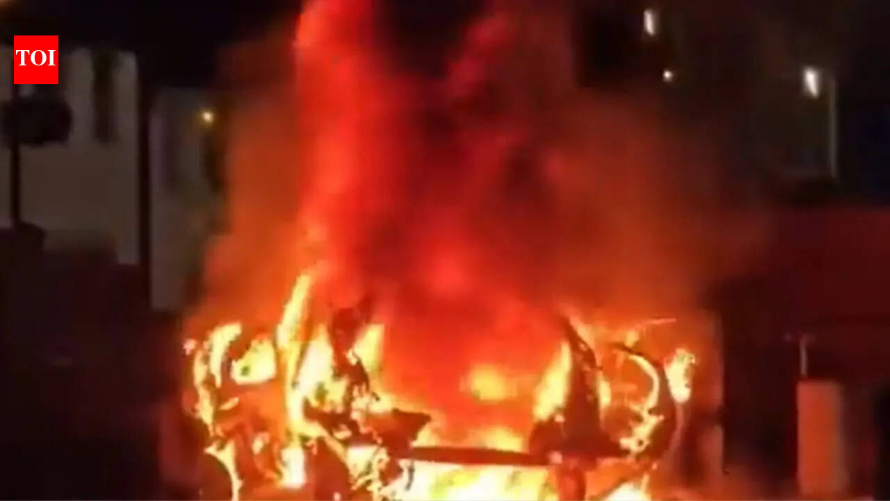 ‘Distressing’: Homes evacuated after car explodes outside Northern Ireland police station