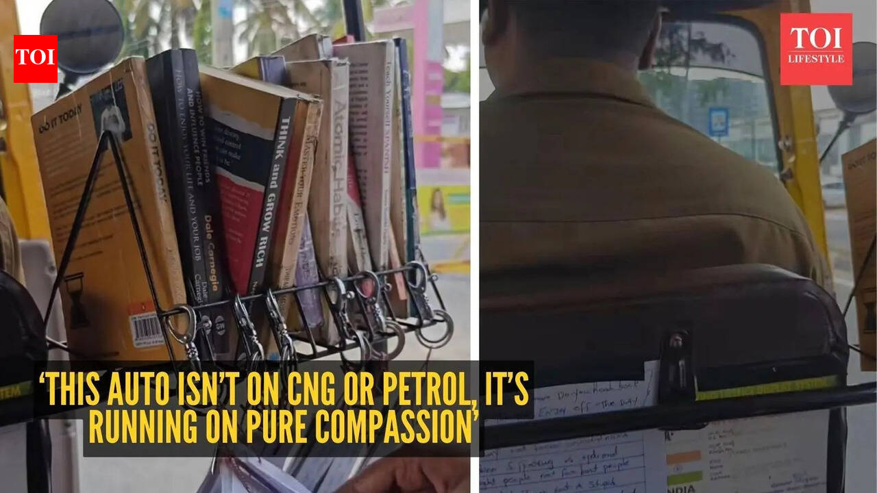 ‘This auto isn’t on CNG or petrol, it’s running on pure compassion’: Karnataka auto driver’s mini library wins internet hearts