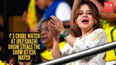 All eyes on Sakshi Dhoni’s ₹3.14 crore watch during CSK match
