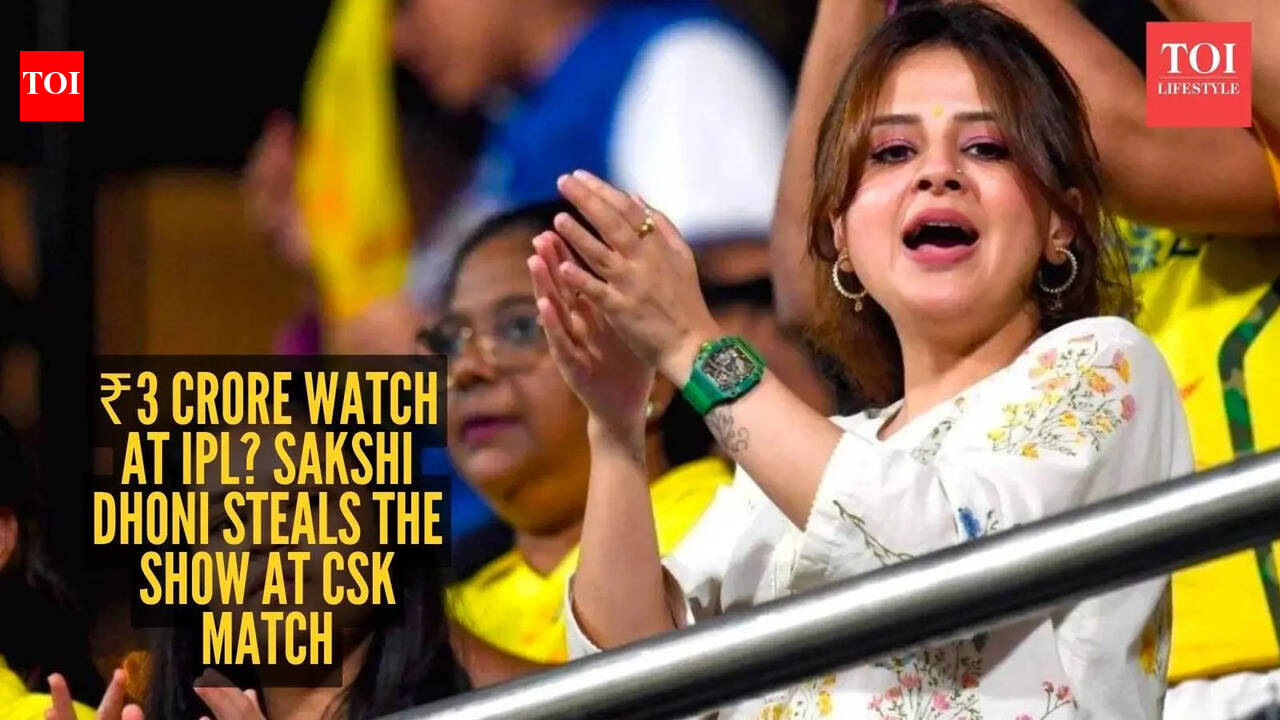 All eyes on Sakshi Dhoni’s ₹3.14 crore watch during CSK match