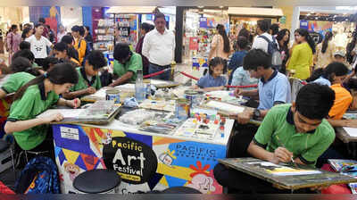 TOI painting event draws 1,000 students in Dehradun | Dehradun News ...