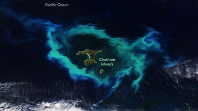 NASA satellite spots gleaming halo around New Zealand's Chatham Islands