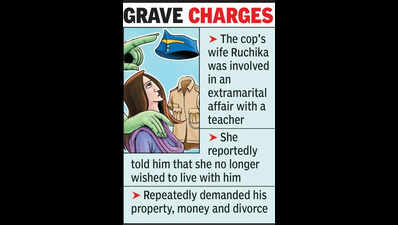 Wife accused of abetting cop’s suicide