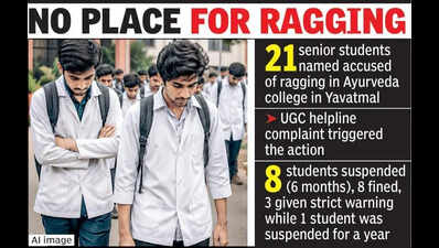 9 students suspended after ragging at Yavatmal college