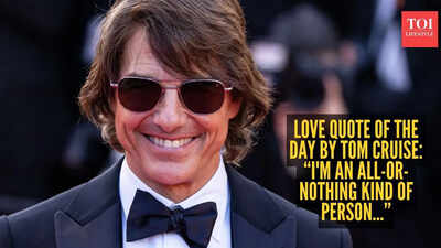 Love quote of the day by Tom Cruise: 'I'm an all-or-nothing kind of person, and when I become interested in something, I give it my all'