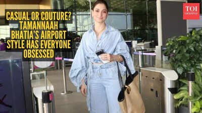 This is how you do airport fashion - Tamannaah Bhatia nails effortless glam