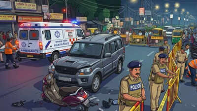 Speeding SUV kills 1, injures 6 after hitting scooter, running over footpath sleepers in Lucknow