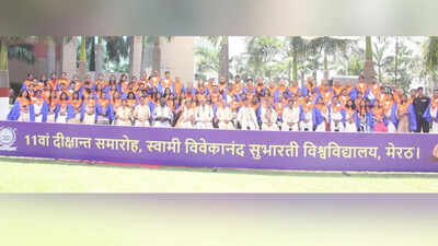 Subharti University holds 11th convocation; 2,481 degrees, 115 PhDs conferred