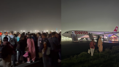 SWISS Delhi-Zurich flight horror: Engine on fire, jammed exit door, botched evacuation; passenger says IGI teams ran like ‘headless chicken’