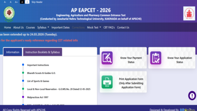 AP EAMCET hall tickets 2026 to be released tomorrow: Check steps to download admit cards here