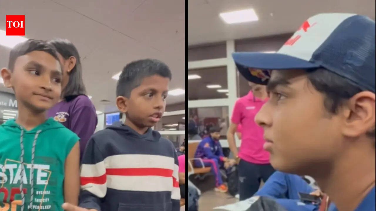 Selfie tax? Vaibhav Sooryavanshi's 'paisa laaya' airport prank leaves kids confused - Watch