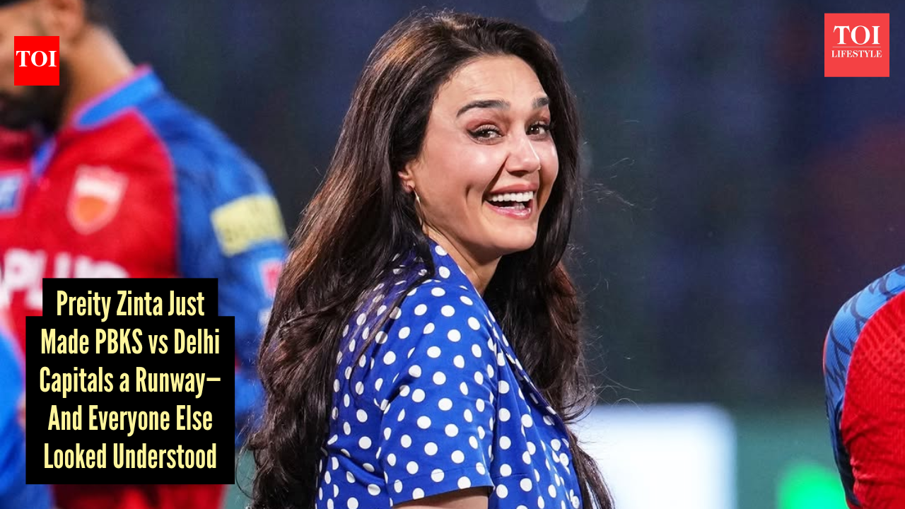 Preity Zinta turns PK vs DC’s match into a vintage polka dot moment, where jerseys didn’t stand a chance