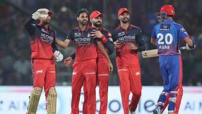 IPL: Josh Hazlewood, Bhuvneshwar Kumar wreak havoc as RCB blow away DC for 75 in 9-wicket win | Cricket News – The Times of India