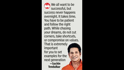 Do not let external energies dominate who you want to be in life, Sachin tells AU students