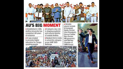 Naidu grants Rs 500 crore for AU, urges industrialists to raise additional corpus of Rs 500 crore
