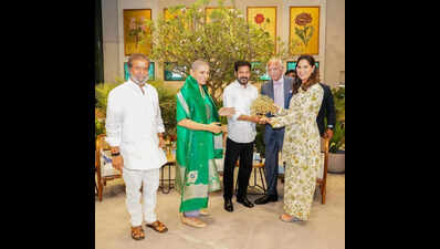 Telangana chief minister Revanth Reddy announces plans for health city near Hyderabad airport