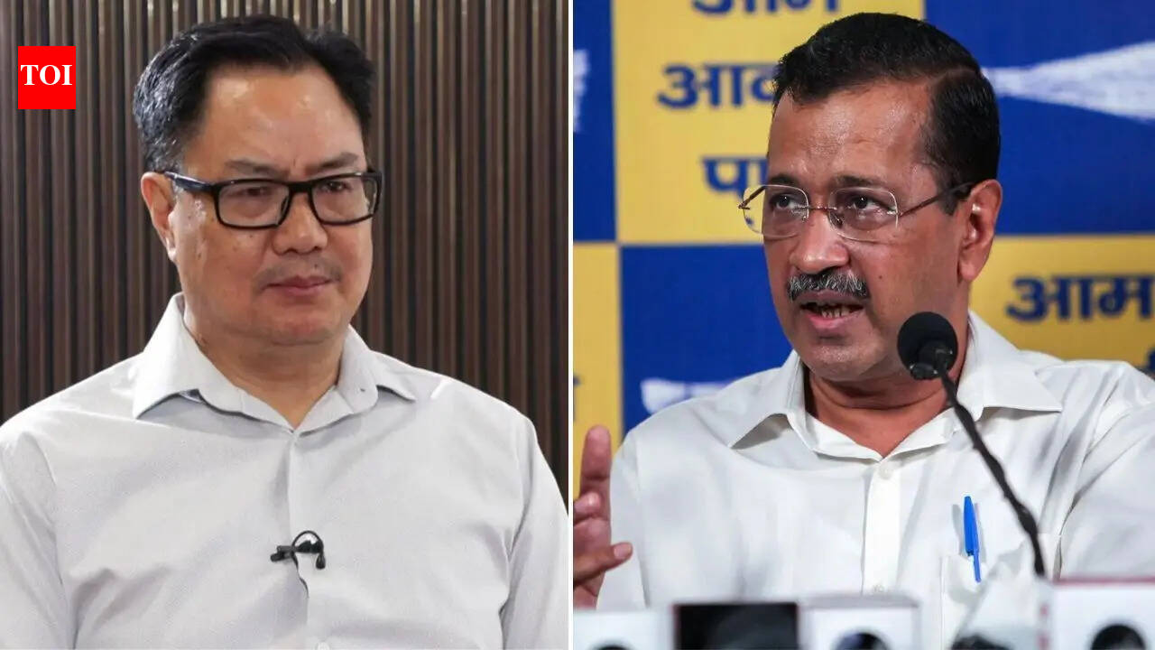 'All good people left Kejriwal': Rijiju hits back at 'coercion' charge as 7 RS MPs join BJP
