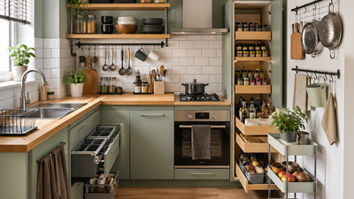 Kitchen organization hacks for compact British kitchens