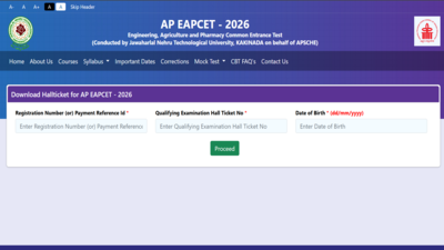 AP EAPCET hall ticket 2026 released at cets.apsche.ap.gov.in: Direct link to download admit card here