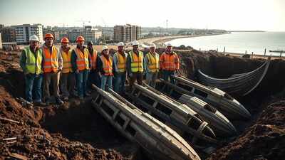 In 2024, Swedish builders digging a tunnel spotted weathered timber in the clay and found six shipwrecks hidden for centuries