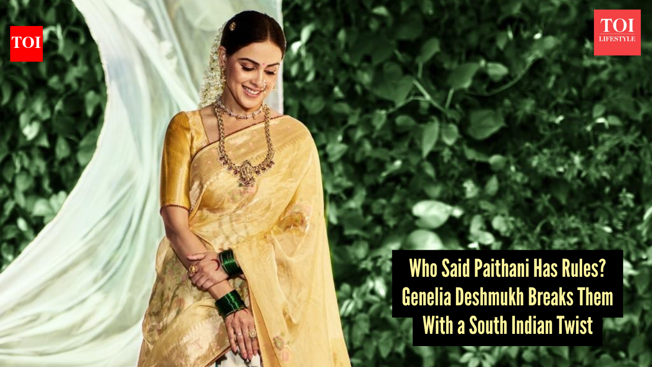 Genelia Deshmukh just gave Paithani saree the ultimate South Indian spin