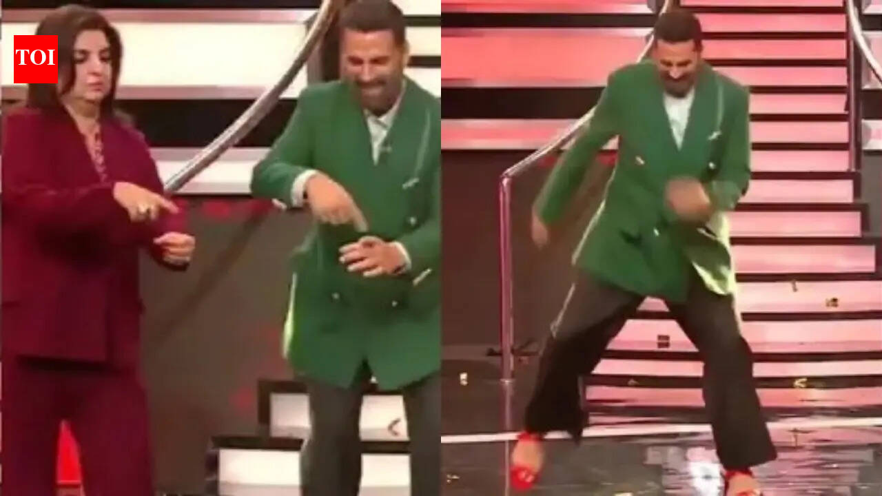 Akshay Kumar dances in heels to Laal Pari for the first time despite being ‘scared’; Farah Khan impressed, says “Saari aurton ko salaam hai”