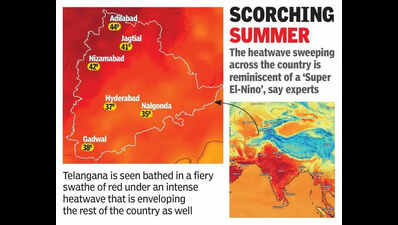Telangana sizzles as heat spikes 1.5° Celsius above last year