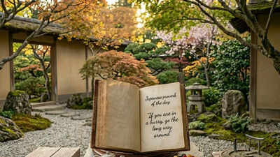 Japanese proverb of the day: “If you are in a hurry, go the long way around” — lessons on patience, careful planning, and why slowing down can save time