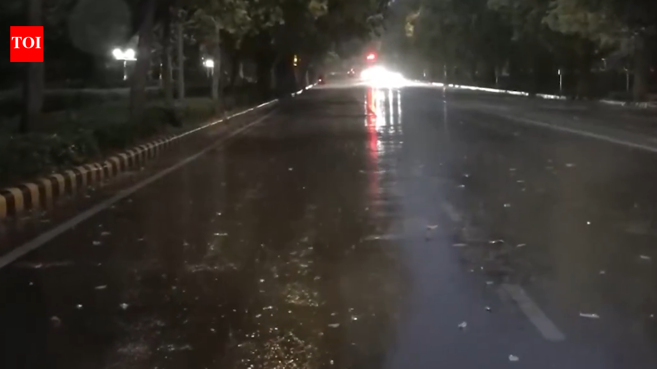 Relief from heat as rain lashes parts of Delhi-NCR; IMD issues alerts for thunderstorms, dust storms