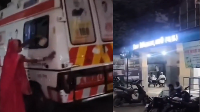 Watch: 108 Ambulance soiled by accident victim, staffer takes money, tells wife to clean it