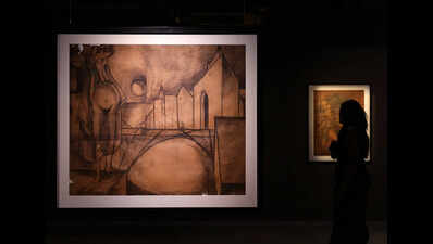 An art exhibit showcasing AA Raiba’s versatility across mediums