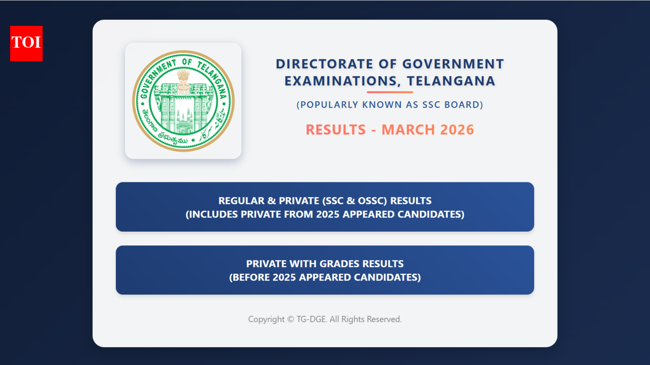 BSE Telangana SSC result 2026 released at bse.telangana.gov.in with 95.15% pass percentage: Direct link to download TS Class 10 marks memo here