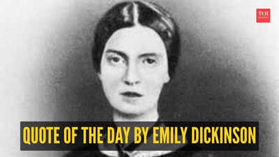 Quote of the day by Emily Dickinson: “Hope is the thing with feathers that perches in the soul – and sings the tunes without the words – and never stops at all.”