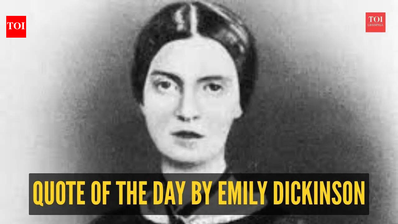 Quote of the day by Emily Dickinson: “Hope is the thing with feathers that perches in the soul – and sings the tunes without the words – and never stops at all.”