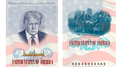 Red, White, and who? Trump takes center page in new US passport