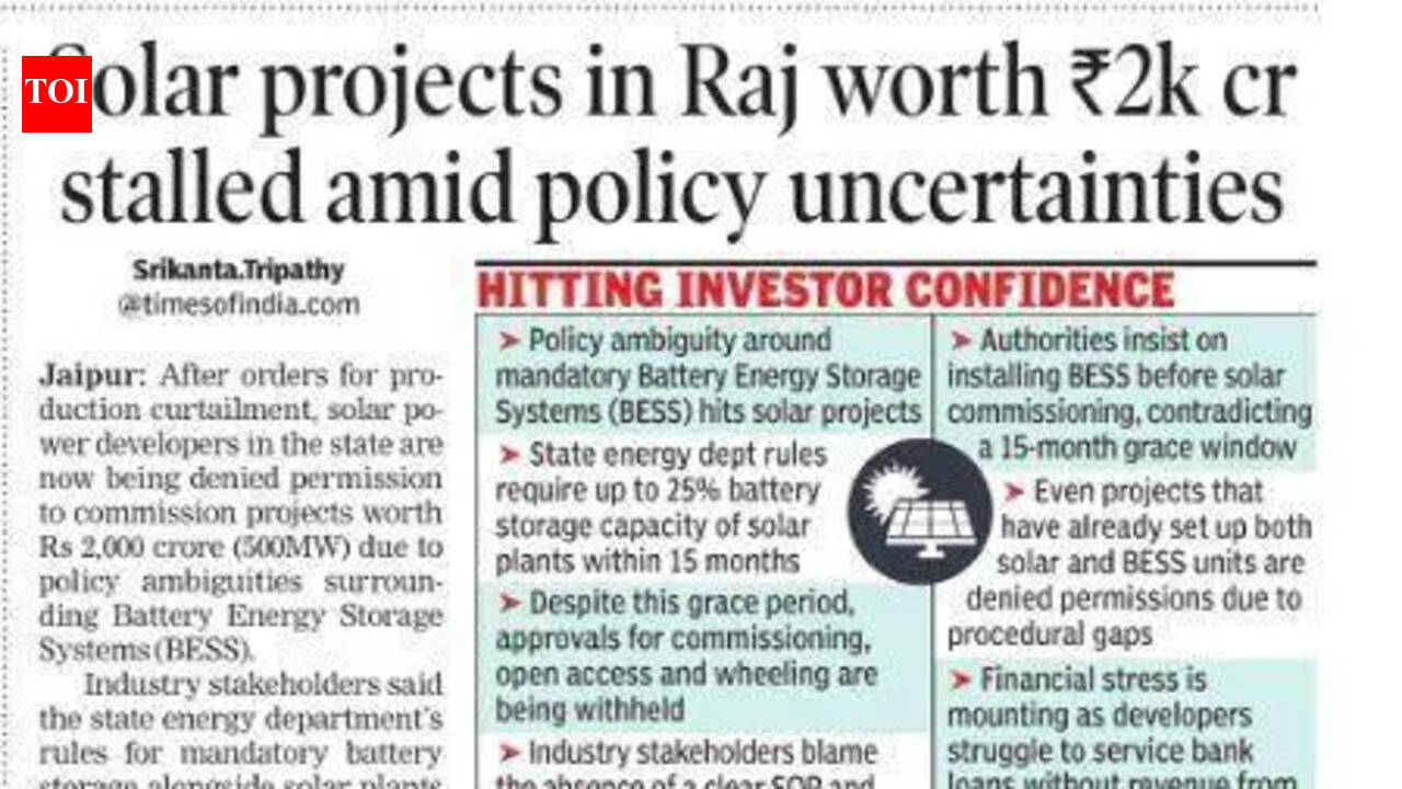 SOPs issued for Raj solar-battery plants, but uncertainties remain