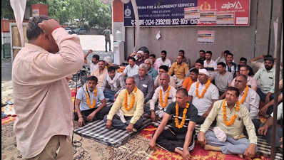 Firemen on strike, roadways staffers and homeguards called in for help in Gurgaon