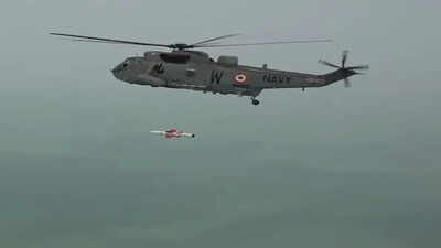DRDO, Navy conduct maiden salvo launch of 2 anti-ship missiles from chopper off Odisha coast