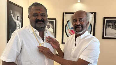Rajinikanth surprises 'Padayappa' producer Thenappan; gifts a gold chain after re-release success