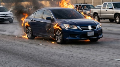 5 charred to death as moving car catches fire on Delhi-Mumbai expressway