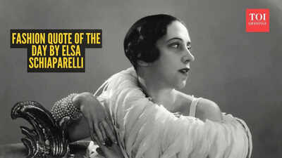 Fashion quote of the day by Elsa Schiaparelli:  'In difficult times, fashion is always outrageous'