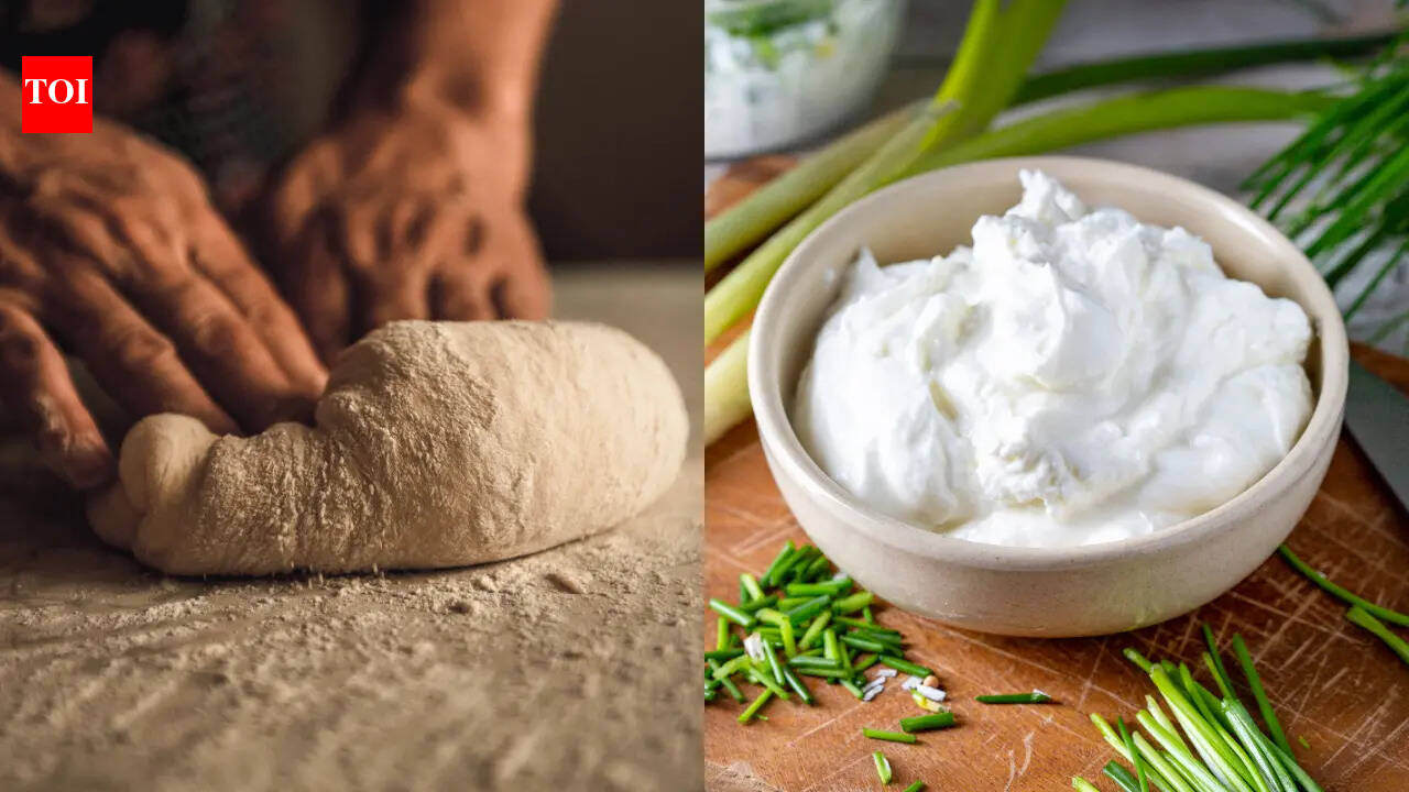What happens when you knead roti dough with curd