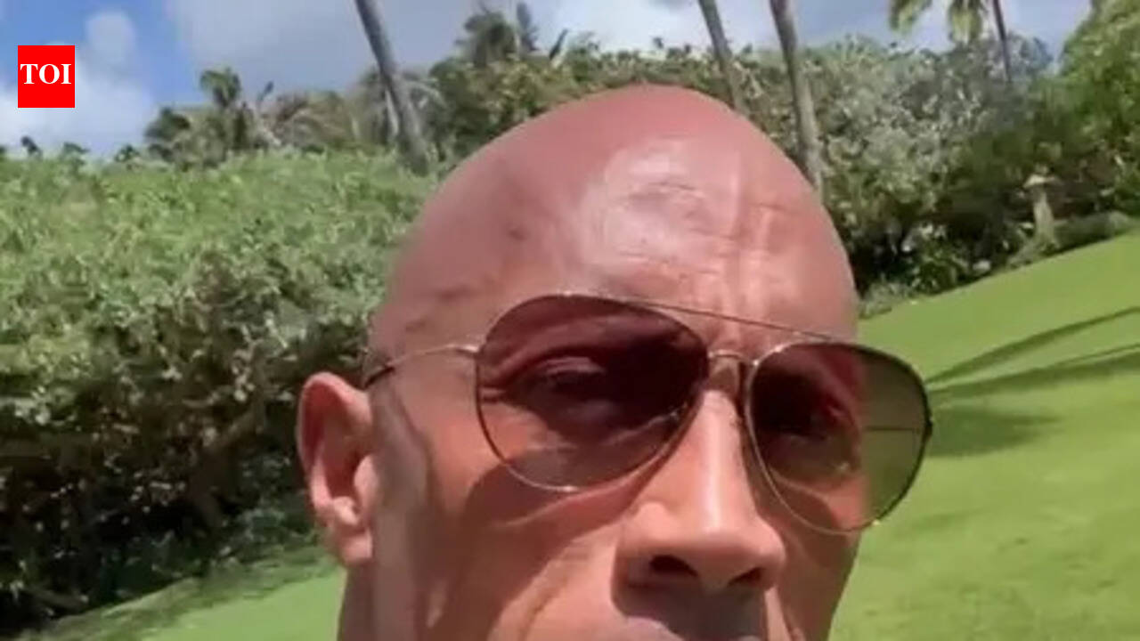 Dwayne Johnson calls it 'a sign from the universe' after dark gym session