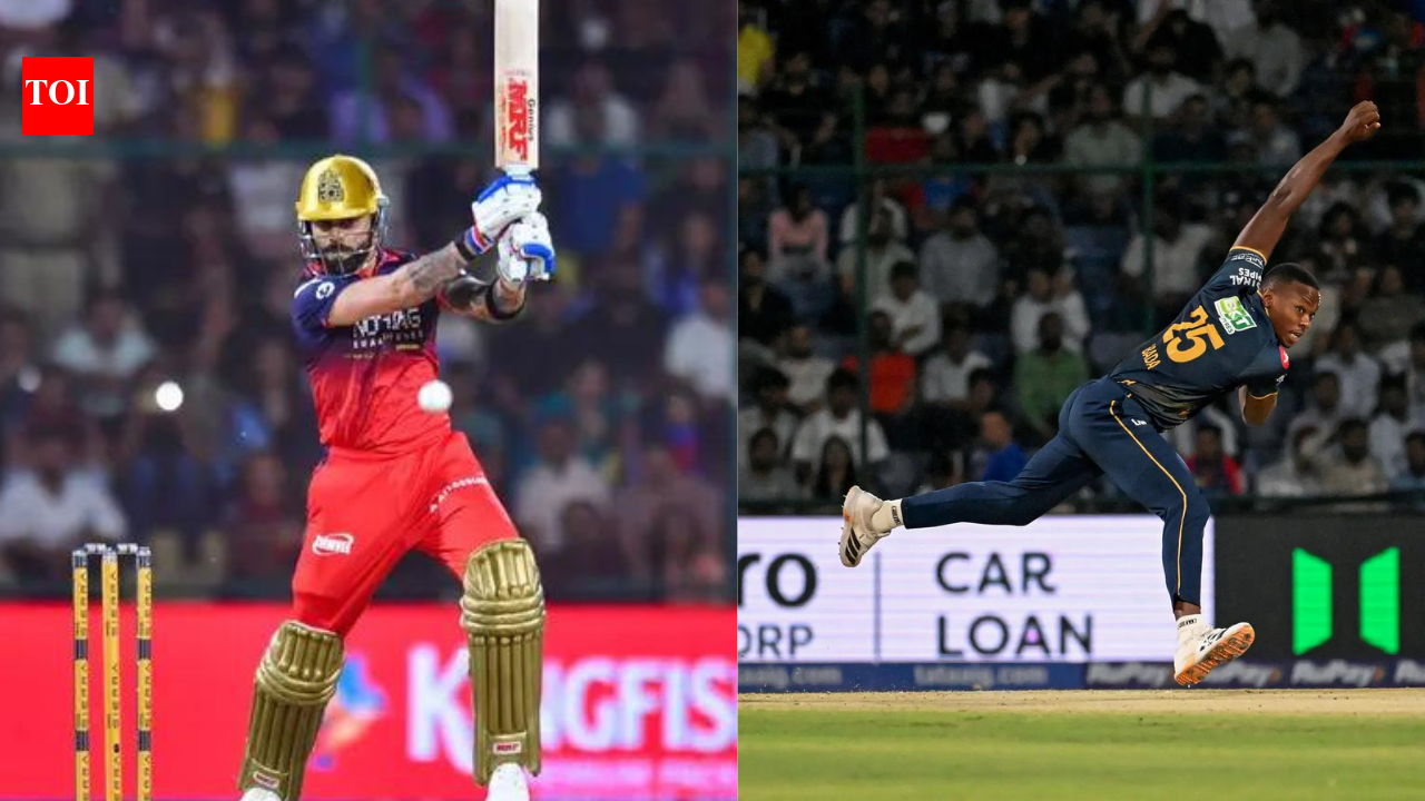 GT vs RCB Live: Virat Kohli vs Kagiso Rabada headlines RCB vs GT clash