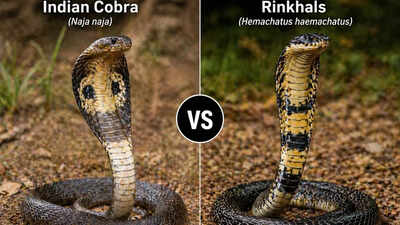 Indian Cobra vs Rinkhals: How these two venomous snakes differ in size, venom, habitat and more