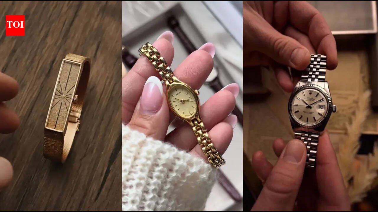 Dainty & slim: Vintage watches are back in style