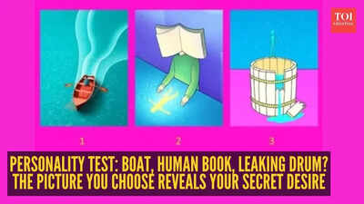 Personality test: Boat, human book, leaking drum? The picture you choose reveals your secret desire