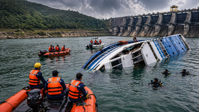 MP boat mishap: Cruise capsizes in Jabalpur, 4 killed, rescue ops on