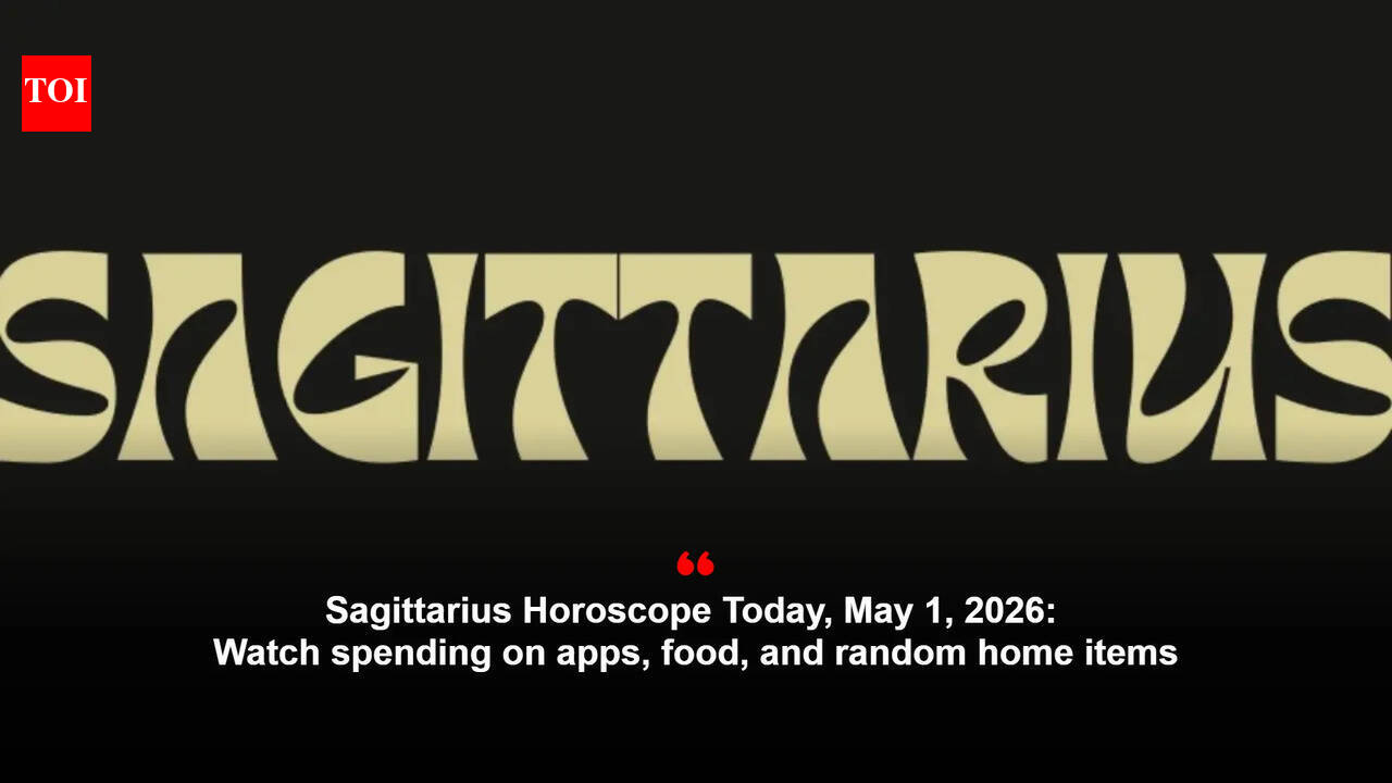 Sagittarius Horoscope Today, May 1, 2026: Watch spending on apps, food, and random home items