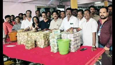 Rs 81.9 lakh cash collected at Huligemma Devi Temple in 35 days ...